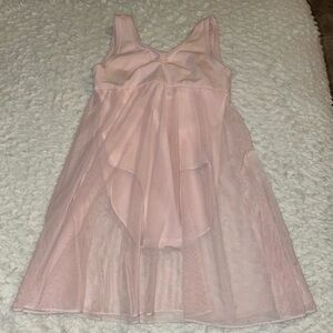 Pink Sleeveless Kids dance unitard Dress
